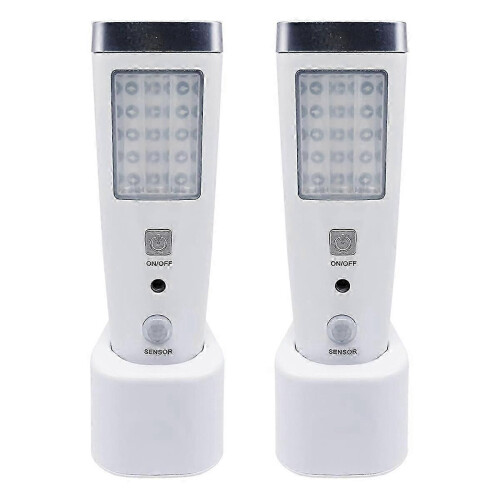 4-in-1 Motion Sensor Wall Light, Power-Off LED Night Light Flashlight, Rechargeable Emergency Light EU Plug