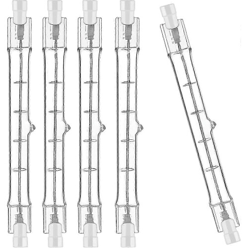 Συσκευασία 5 λαμπτήρων αλογόνου R7S 118mm 100W 230V με δυνατότητα ρύθμισης φωτεινότητας