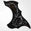 Αυτοκόλλητο Pickguard Κιθάρας με Μαύρο Λουλούδι και Πουλί, Διακόσμηση Αυτο-Βιξώδους 3