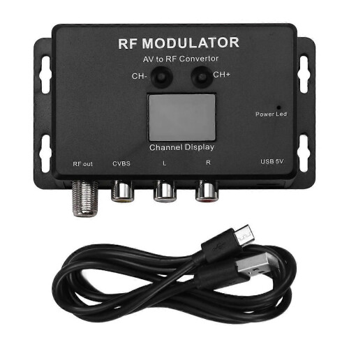 M60 RF Modulator AV to RF Converter UHF Modulator RF Signal Converter