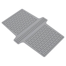 Silicone Sink Divider Mat for Double Basins, Heat Resistant, Non-Slip, Dishwasher Safe, 17.6x12.8 Inches