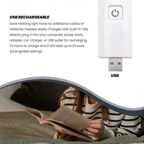 Επαναφορτιζόμενο φωτιστικό βιβλίου USB, για παιδιά που δ 2
