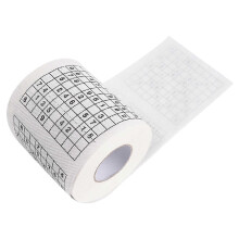 Lustiges Sudoku-Rätsel auf Toilettenpapierrolle – Weiche Spiel-Serviette für Geburtstagsdekorationen