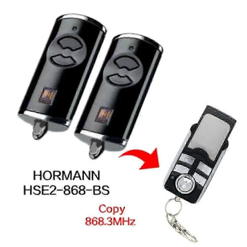 2 τεμάχια Hormann HSE2-868-BS 868MHz Τηλεχειριστήριο Πόρτας Γκαράζ Ανταλλακτικό