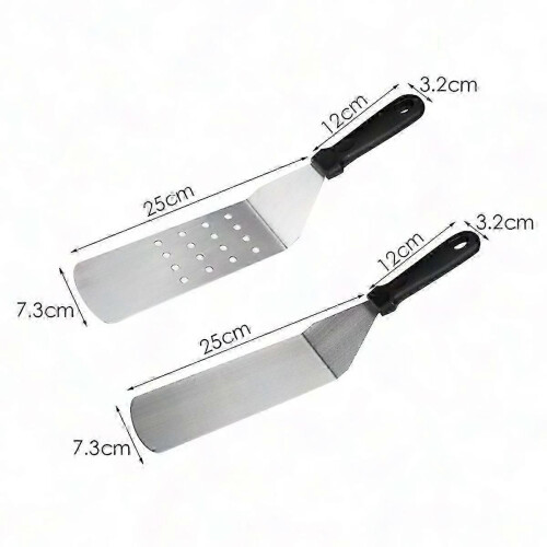 Heavy Duty Grill Turner and Scraper - Durable BBQ Tools for Cooking and Grilling 1