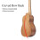 Μίνι μουσικό όργανο Ukulele 21 ιντσών Ukeleles από μασίφ ξύλο με χορδή Capo για αρχάριους 2