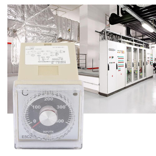 Termostato digital tipo K E5C2-R20K220VAC, 0-400 C 2