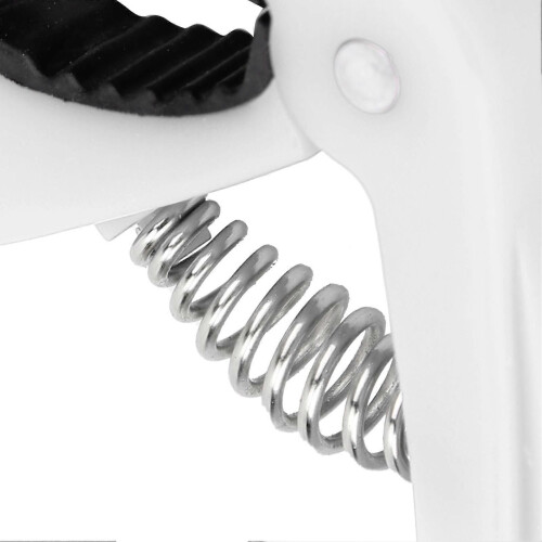 Guitar Capo Clamping ABS Shell Stringed Instrument Playing Tuning Accessories with SpringWhite 2