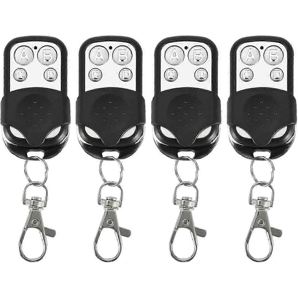 4-Pack Universal 433.92Mhz Remote Key Fob, Wireless Cloning For Car, Garage, Gate 9409192919632