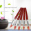 5pcs Large Red Rubber Tip Brushes Clay Sculpting Pottery Carving Tool 2