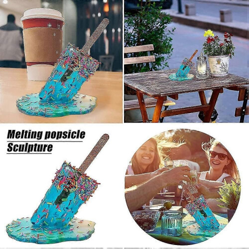 Αγάλματα παγωτού από ρητίνη, Στολίδια πάγου που λιώνουν, 2