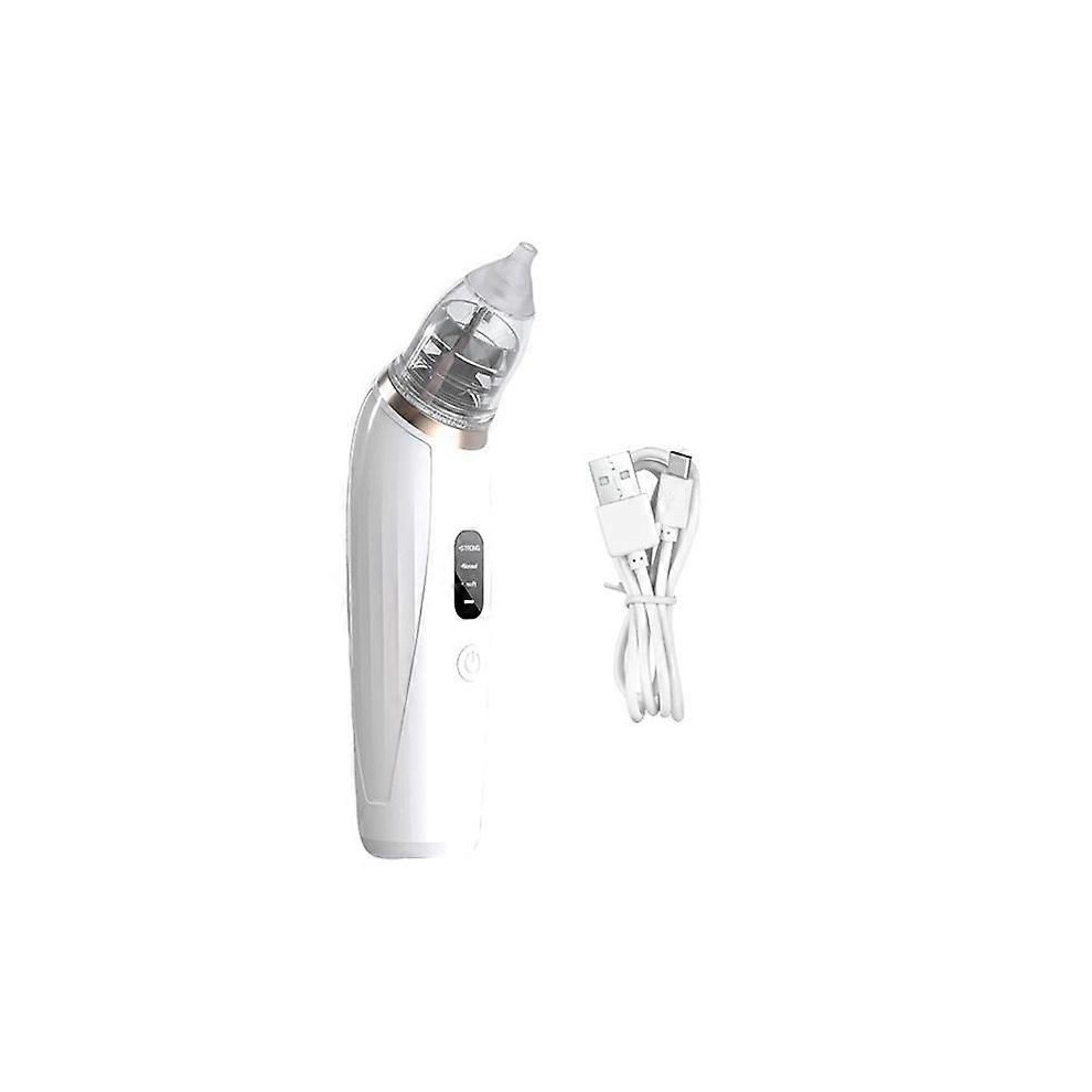 Baby Electric Nasal Aspirator Rechargeable Nose Suction Device Food Grade Silicone Tips 3 Suction Modes Nose Cleaner A