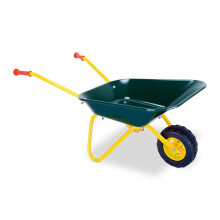 Children's Pink Toy Wheelbarrow - Metal, Rubber Wheel