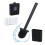 Set scopino WC piatto da parete con supporto 1