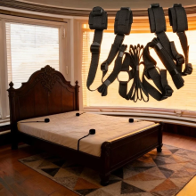 Bed Restraints Harness Wrist Ankle Cuffs Set