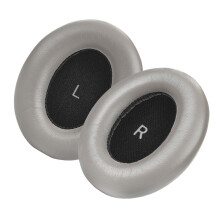 2Pcs Schaffell Ohrpolster Kopf-Montiert Headset Ohr Pad-Grau