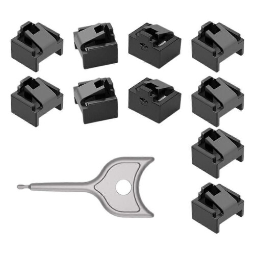10 τεμάχια RJ45 Εισάγει Κλειδαριές με Κλειδί. Πρίζα Δικτύου
