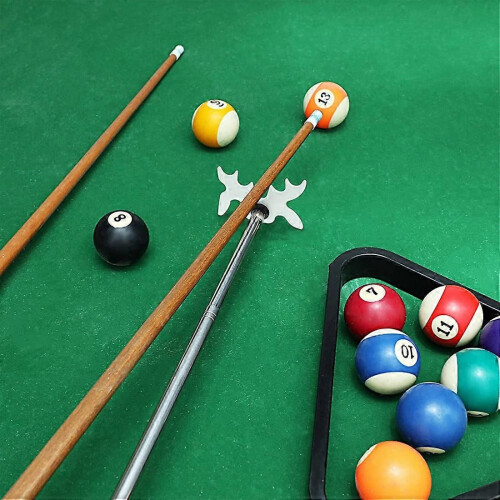 Billiard Cue Stick Bridge with Bridge Head, for Pool Table, White 1
