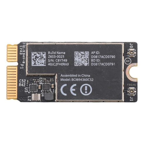 Ασύρματη κάρτα Wifi BCM94360CS2 Bluetooth 4.0 802.11Ac Hackintosh MacOS για Air 11 ιντ