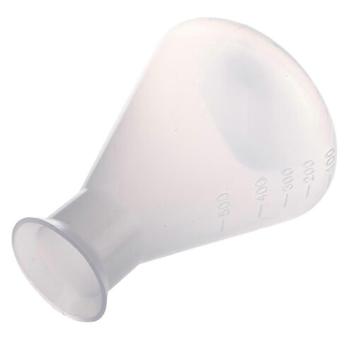 500ml Clear Plastic Laboratory Chemical Conical Flask Storage Bottle 2