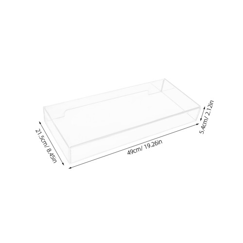 Acrylic Keyboard Cover Dustproof and Liquid Resistant Clear Protector for Desktop Home Office 1