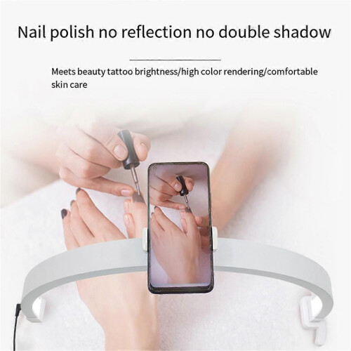 Φωτιστικό γραφείου νυχιών Half Moon 22 ιντσών, 20W με έλεγχο αφ 2