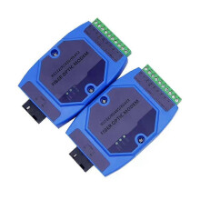 RS485 to Fiber Optical Converter Serial Port to SC Transceiver Module Single Mode Optical RS422 RS232 Adapter DIN Rail