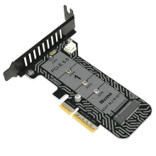 M.2 NVMe SSD to PCIe X4 Adapter Expansion Card PH4215 Half-Height Supports PCIe 5.0 for 2230/2242/2260/2280 SSDs