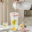 Large Capacity Beverage Dispenser,Cold Water Pitcher for Refrigerator, Iced Drink Plastic Kettle fo 4
