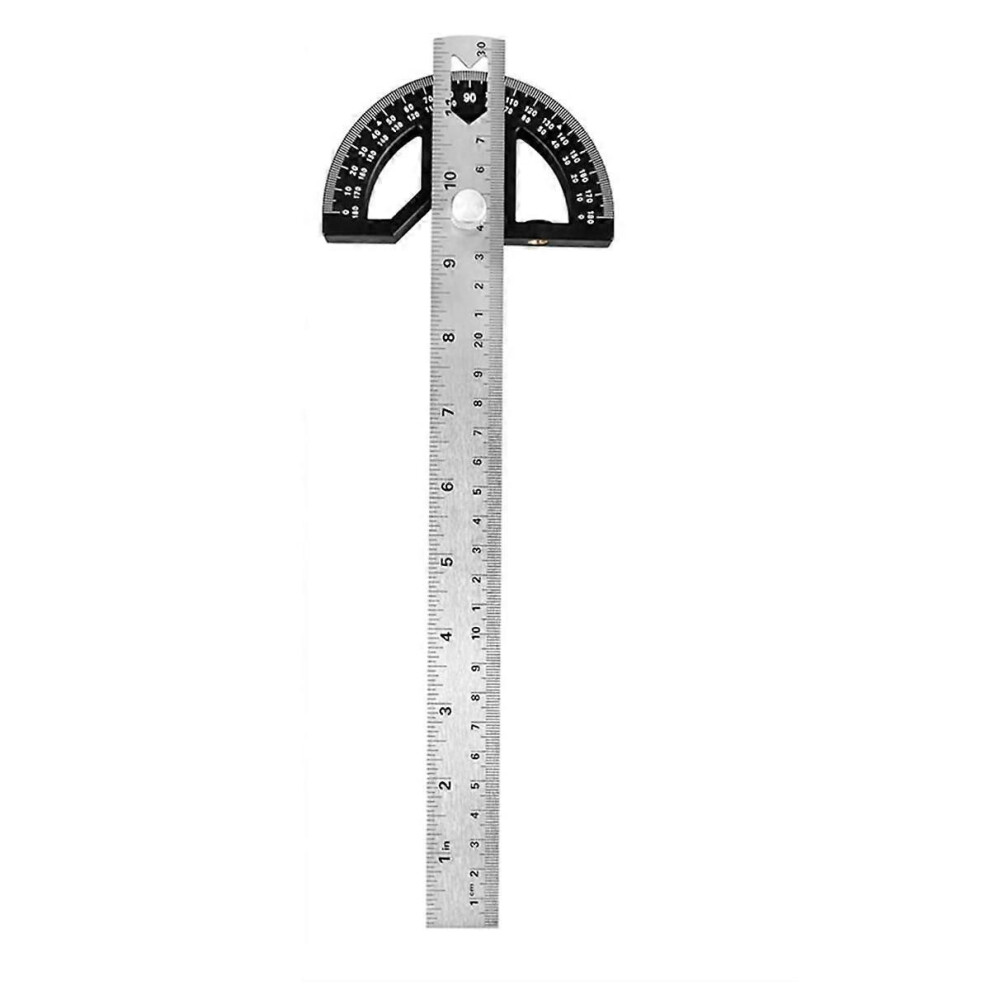 Protractors Angle Ruler Angle Finder Ruler Machinist Protractor Angle Measuring Tool 12-Inch Woodworking Ruler 9409192905833
