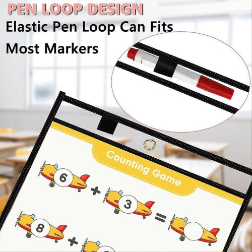30 stuks extra grote, herbruikbare whiteboardhoezen