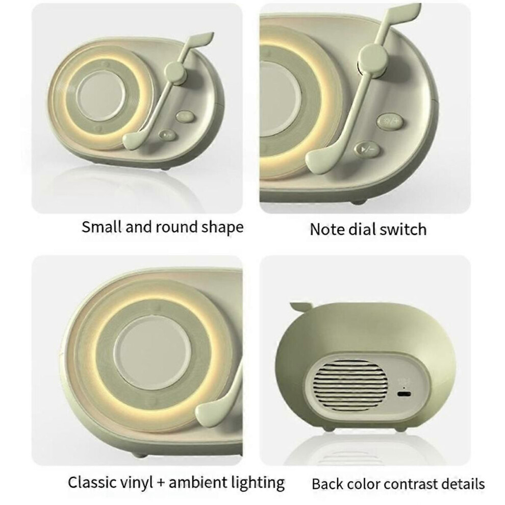 Bluetooth Speaker 1200Mah Desktop Ambient Wireless Bluetooth Speaker Fluorescent Subwoofer Film Speaker B Light 9409192906564