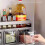 Kitchen Storage Organizer Stainless Steel Kitchen Spice Shelf Wall Mounted Multifunctional Spice She 3