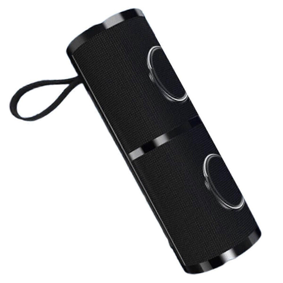 Photos - Speakers Wireless Bluetooth Speaker Portable Outdoor Waterproof Dual Horn Subwoofer Surround Sound System RGB Color Light Black