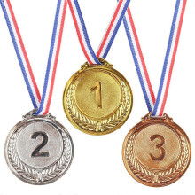 Medale za 3. miejsce, złoty, srebrny, brązowy, medal zwycięzcy ze wstążką 1. miejsce 2. miejsce 3. Medal