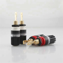 High-End Speaker Terminals Audiophile Amplifier Speaker Terminal Connector Banana Jack Sound Audio Connector Adapter