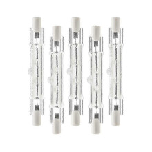 Πακέτο 5 γραμμικών λαμπτήρων αλογόνου R7s 118mm 300W 230V, με δυνατότη