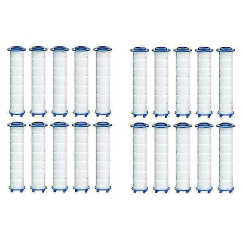 20Pcs Hard Water Shower Filter Replacement - High Output Chlorine Removal Shower Water Filter