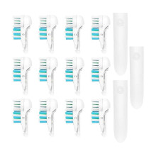 12 Pcs Toothbrush Heads for Oral B Crossaction 4733 4734 4732 Dual Clean Replacements Deep Cleans Teeth