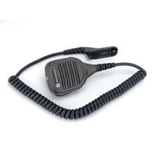 Microfono altoparlante remoto Motorola PMMN4025A Impres Audio compatibile con ricetrasmittenti (nero)