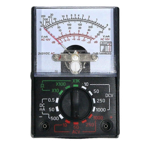 Μίνι αναλογικό πολύμετρο εργαλείο AC/DC 1000V βολτόμετρο 500m 2