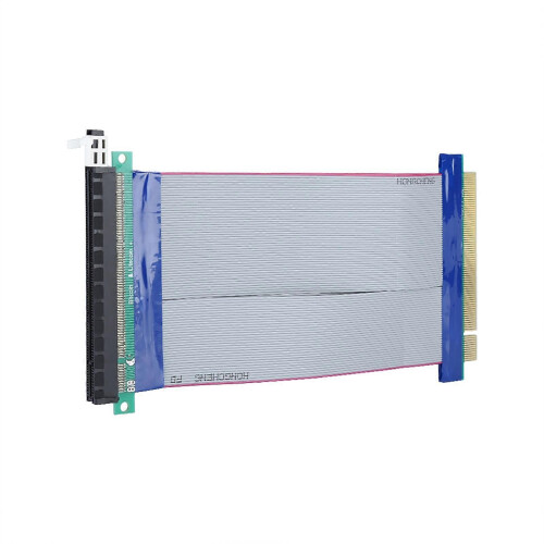 PCI-E 16X Flexible Flat Extension Cable for PCI-E Riser Card 19cm 2