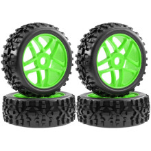 4 Peças 115mm 1/8 RC Off-Road Buggy Carro Roda Pneu Pneu 17mm Hex para ARRMA Typhon para HSP Redcat Losi HPI RC Carro C