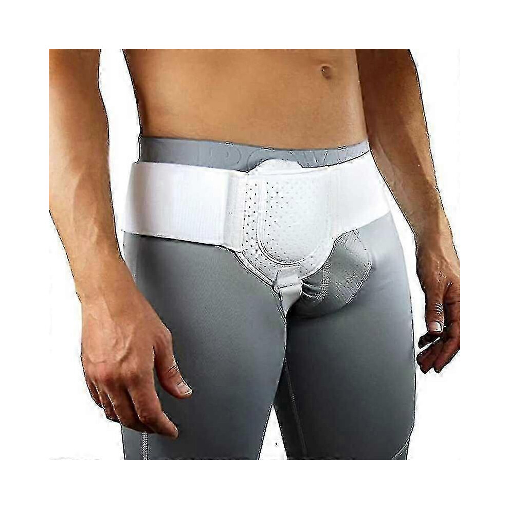 Men's Inguinal Hernia Belt - Adjustable Support Truss for Groin Hernias with Waist Strap