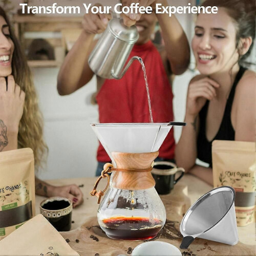 Συσκευασία 2 φίλτρων καφέ συμβατών με Chemex (6, 8, 10 φλιτζάν 2