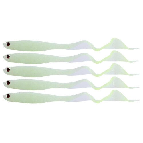 Confezione da 5 esche artificiali morbide Glowindark da 13 cm (luminose)