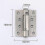 Self-Closing Hidden Door Hinge with Spring Mechanism for Smooth Automatic Buffering and Damping Action 1