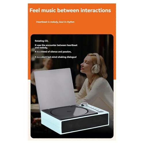 Φορητή συσκευή αναπαραγωγής CD Bluetooth Ψηφιακή οπτική έξο 1