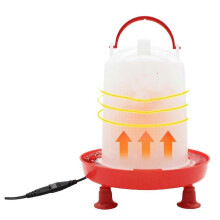 Abbeveratoio per polli riscaldato da 3 litri, compatibile con l'inverno, con riempimento automatico