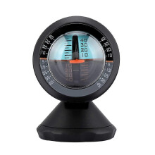 Car Slope Gauge with Adhesive, High Sensitivity Clinometer for Car and Motorcycle, Premium Plastic Material
